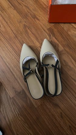 Pointed Toe Flat Slingback Sandals