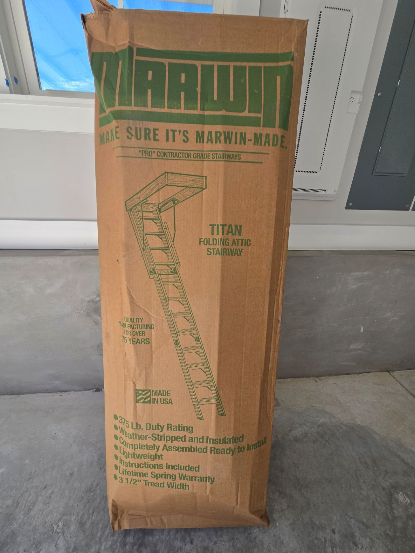 12 feet aluminum pull down stairs