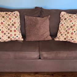 Brown 3 -seat Couch