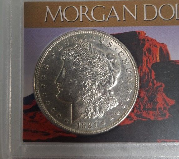 1921 Morgan Silver Dollar Coin E Pluribus Unum