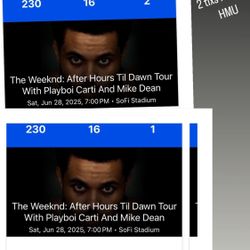 The weekend Tickets