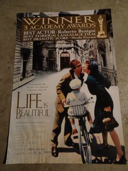 Life is Beautiful - Movie Poster with Roberto Benigni