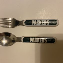 Small Children Forks And Spoons Lot Of 4