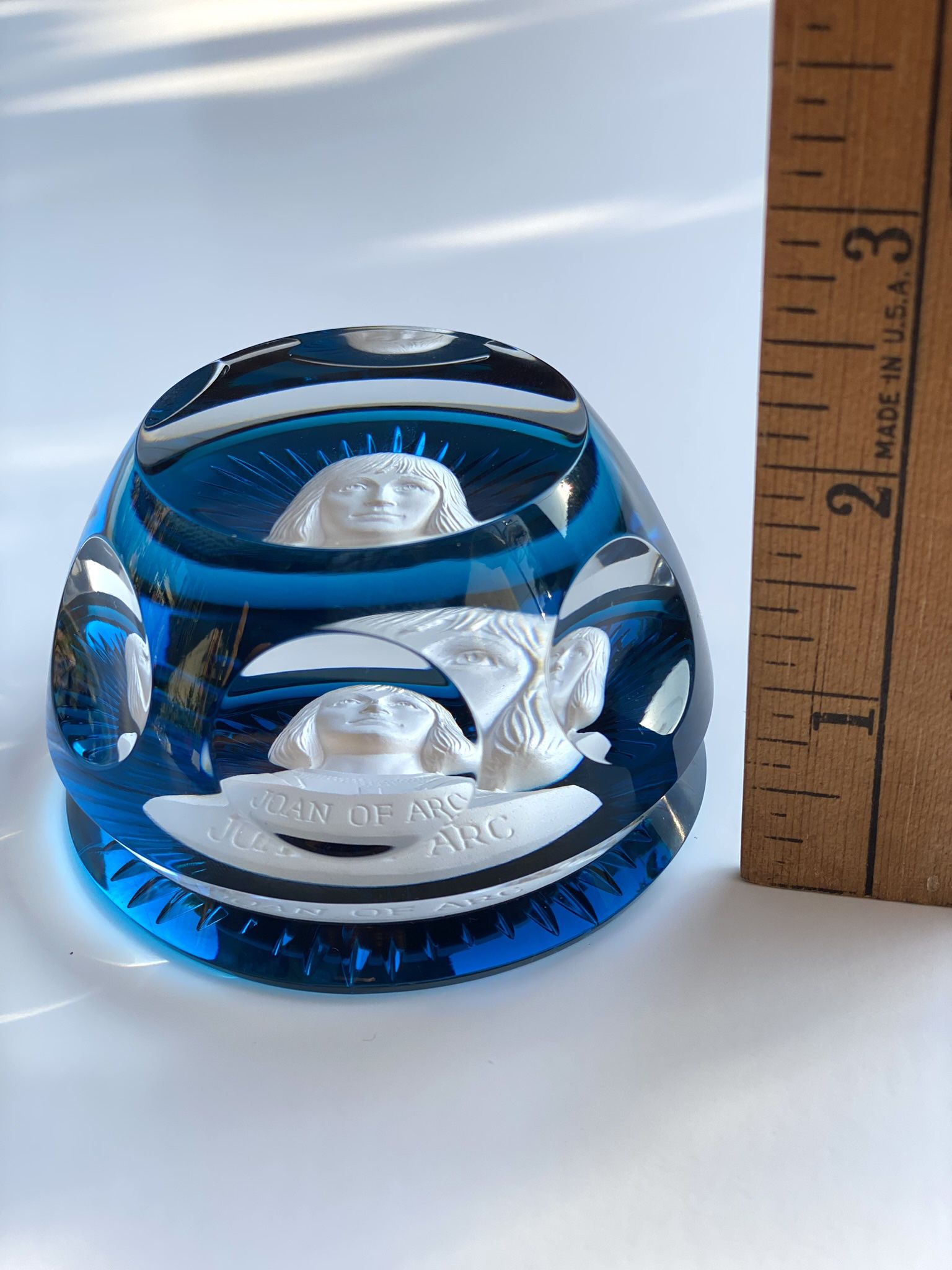 Baccarat 1976 Joan Of Arc Paperweight 