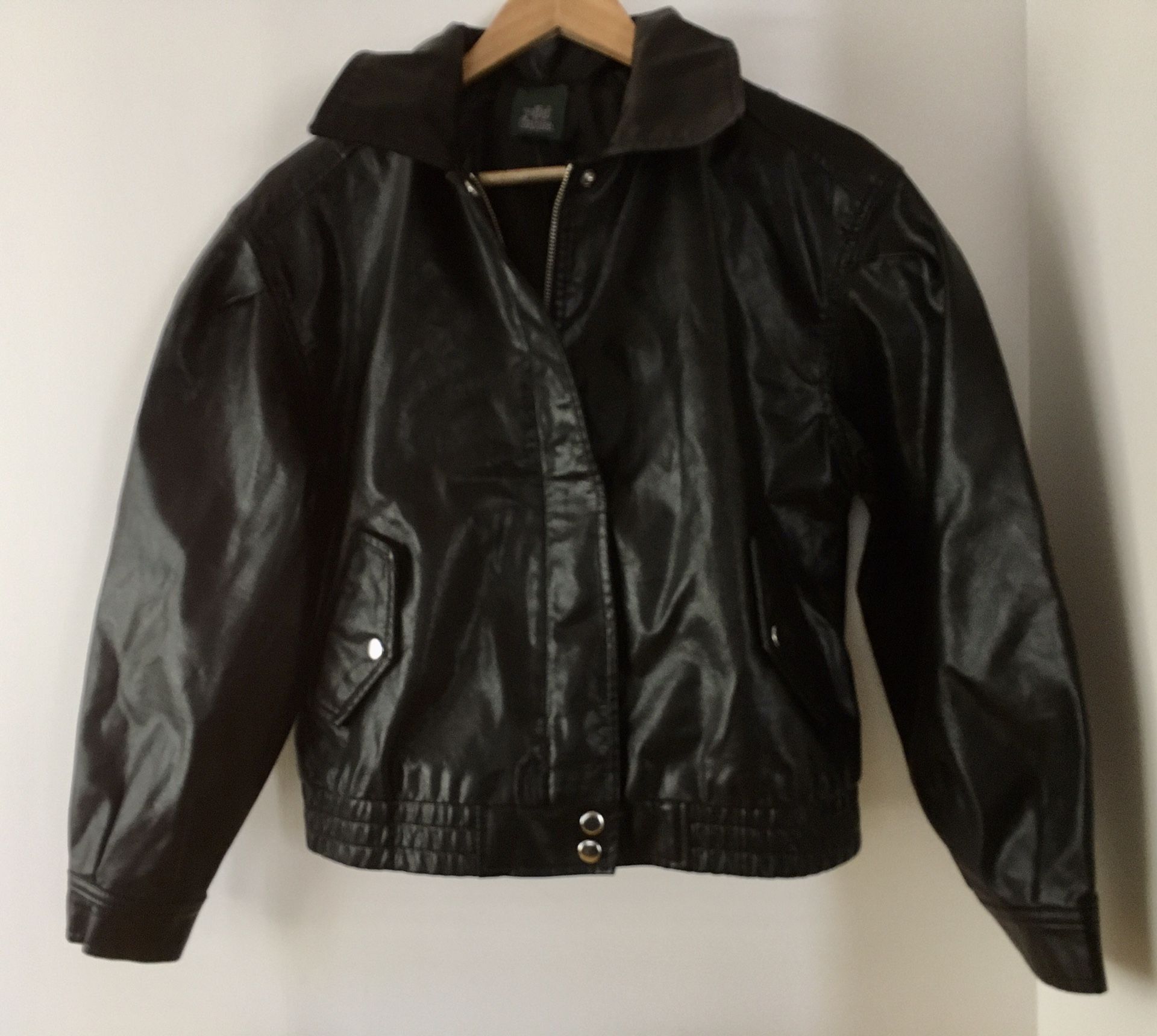 Black Bomber Jacket, Small 