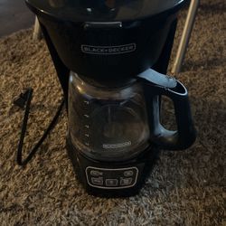 Black + Decker Coffee Maker. 