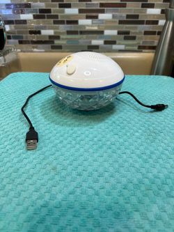 Blufree Floating Pool Speaker w/Colorful Lights, Wireless, Bluetooth Waterproof