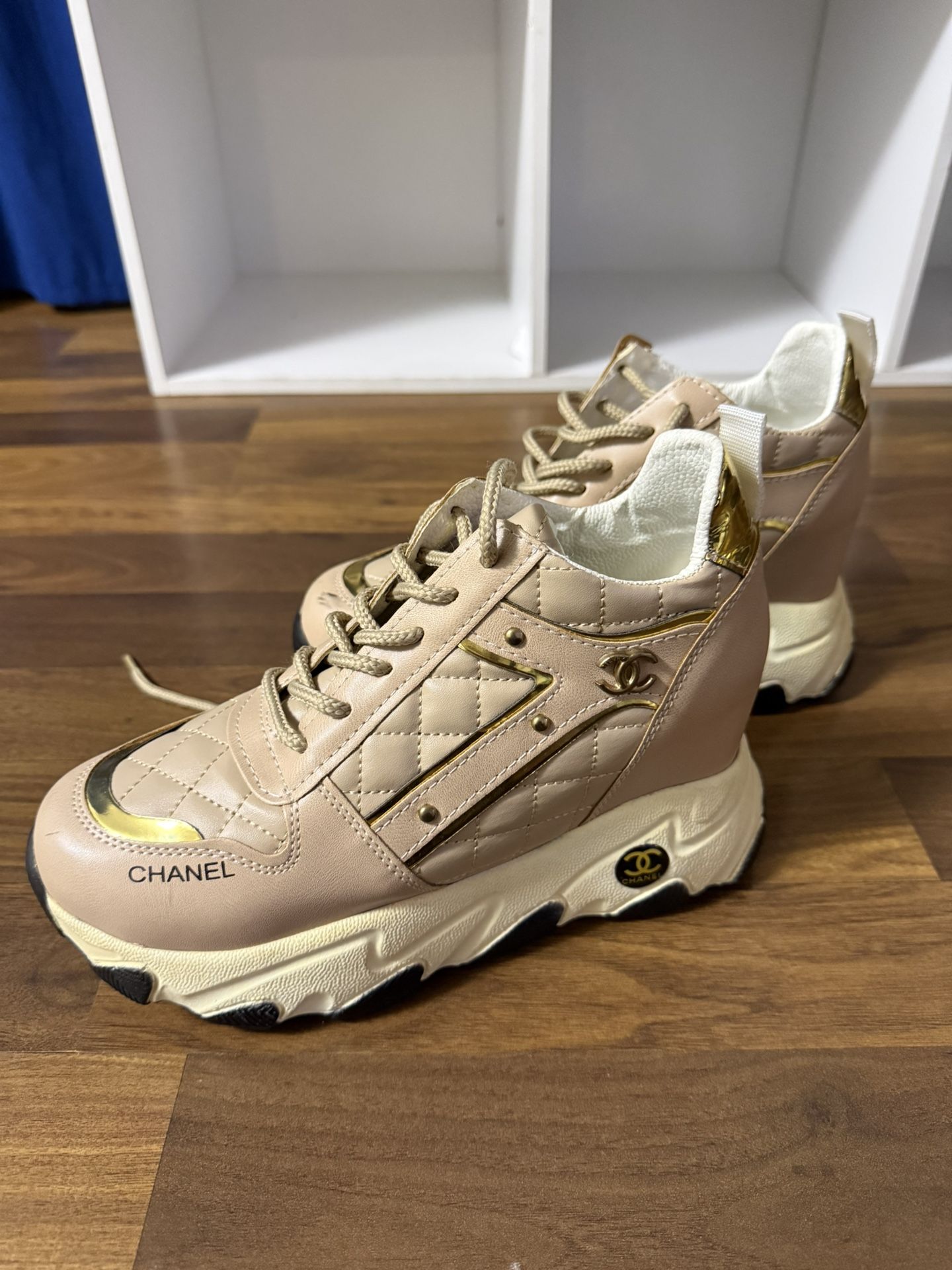 Chanel beige shoes