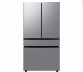 Samsung Bespoke Al Standard-Depth Beverage Center 29-cu ft 4 -Door 36-in Wide French Door Refrigerator...