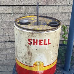 Vintage! 1940's? Shell 5 Gallon Oil Can! Bucket!
