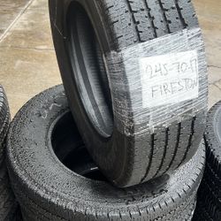 LT245/70/17 Set Of 4 Tires Firestone Mounted And Balanced With Good Life And Guarantee