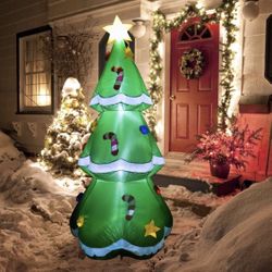 5 FT INFLATABLE CHRISTMAS TREE Outdoor Yard Large Airblown Lighted Holiday Decor