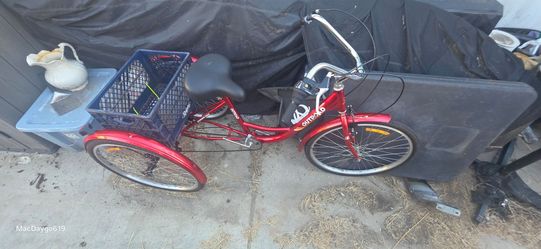Outroad Adult Tricycle Red 3-Wheel Cruiser