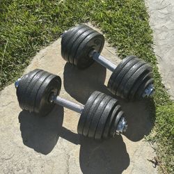 52.5 Lb adjustable Dumbbell Set
