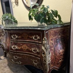 Antique Oriental Hall Cabinet 