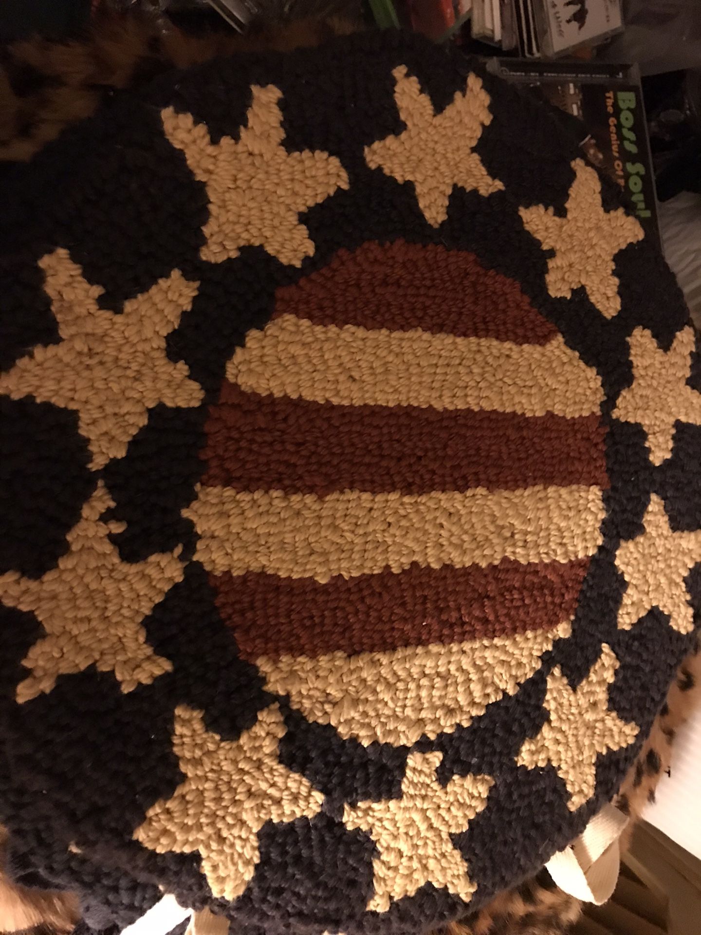 Antique crochet chair pads