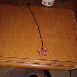 Pink Butterfly Necklace 