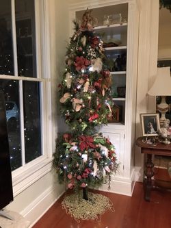 Custom designer artificial Christmas tree event planner prop