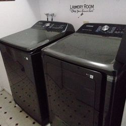 Samsung Washer And Dryer Black
