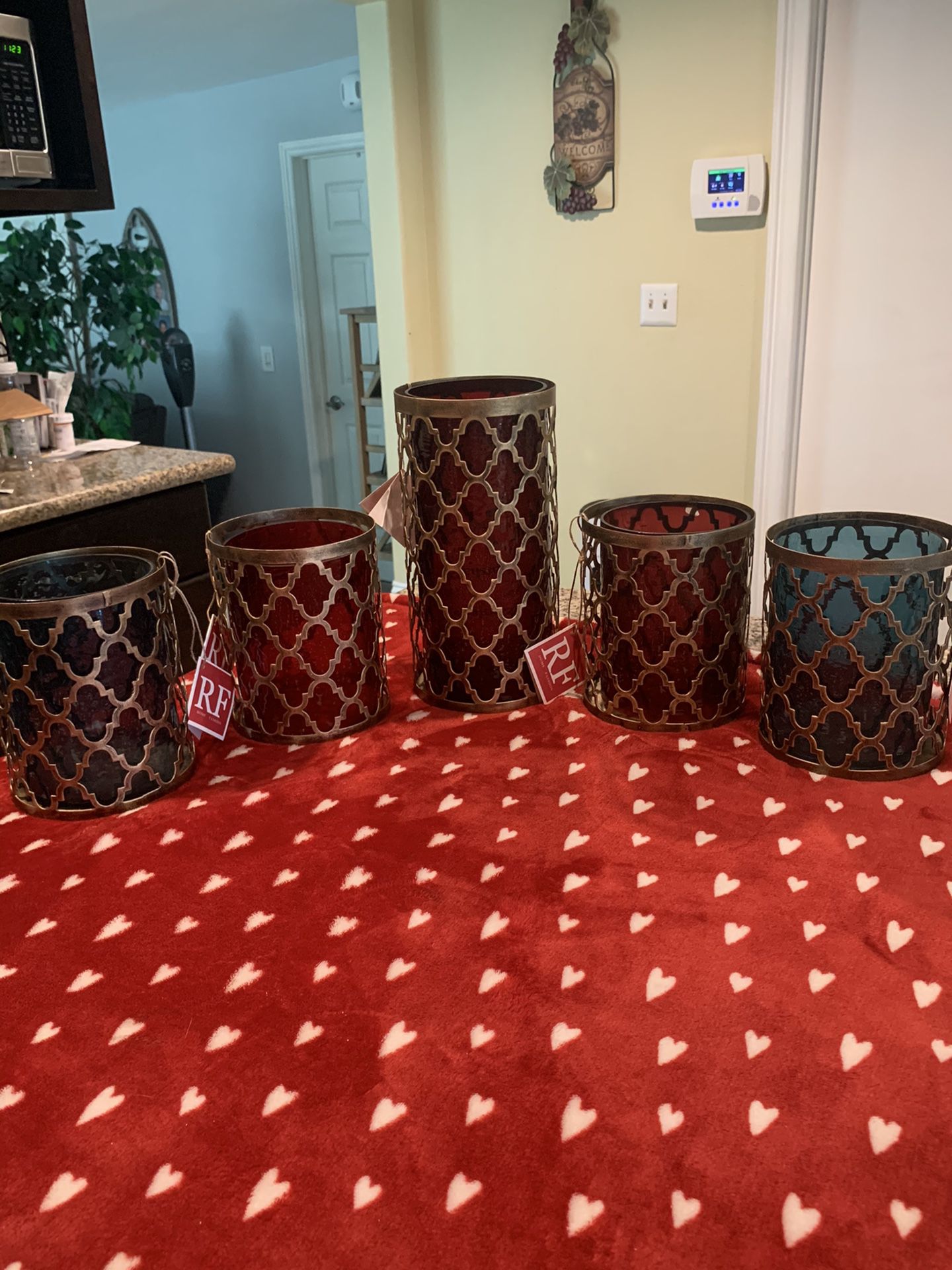 Moroccan candle holders 