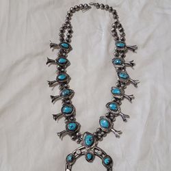 Navajo Vintage Squash Blossom Necklace