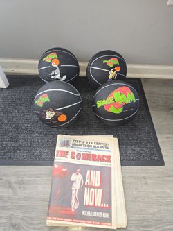 4 New Space Jam Basketballs N Jordan Newspaper