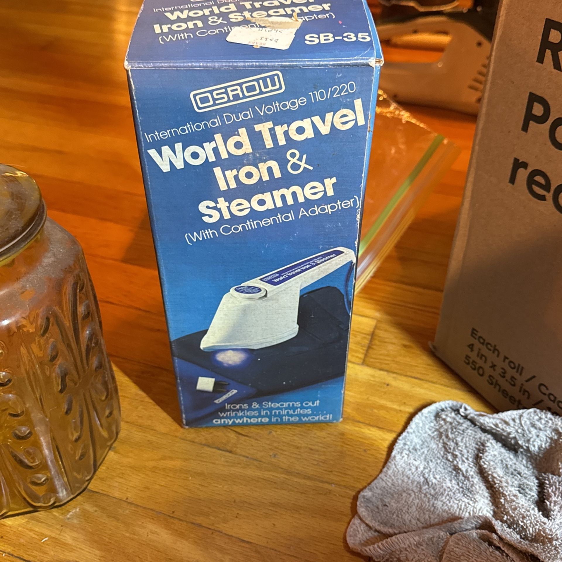 World Travel Iron And Steamer Vintage