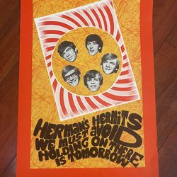 Hermans Hermits Original Promo Poster 1967