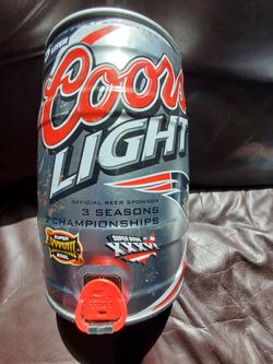 Empty Coors Light Commorative 1.3 Gallon/5 liter can