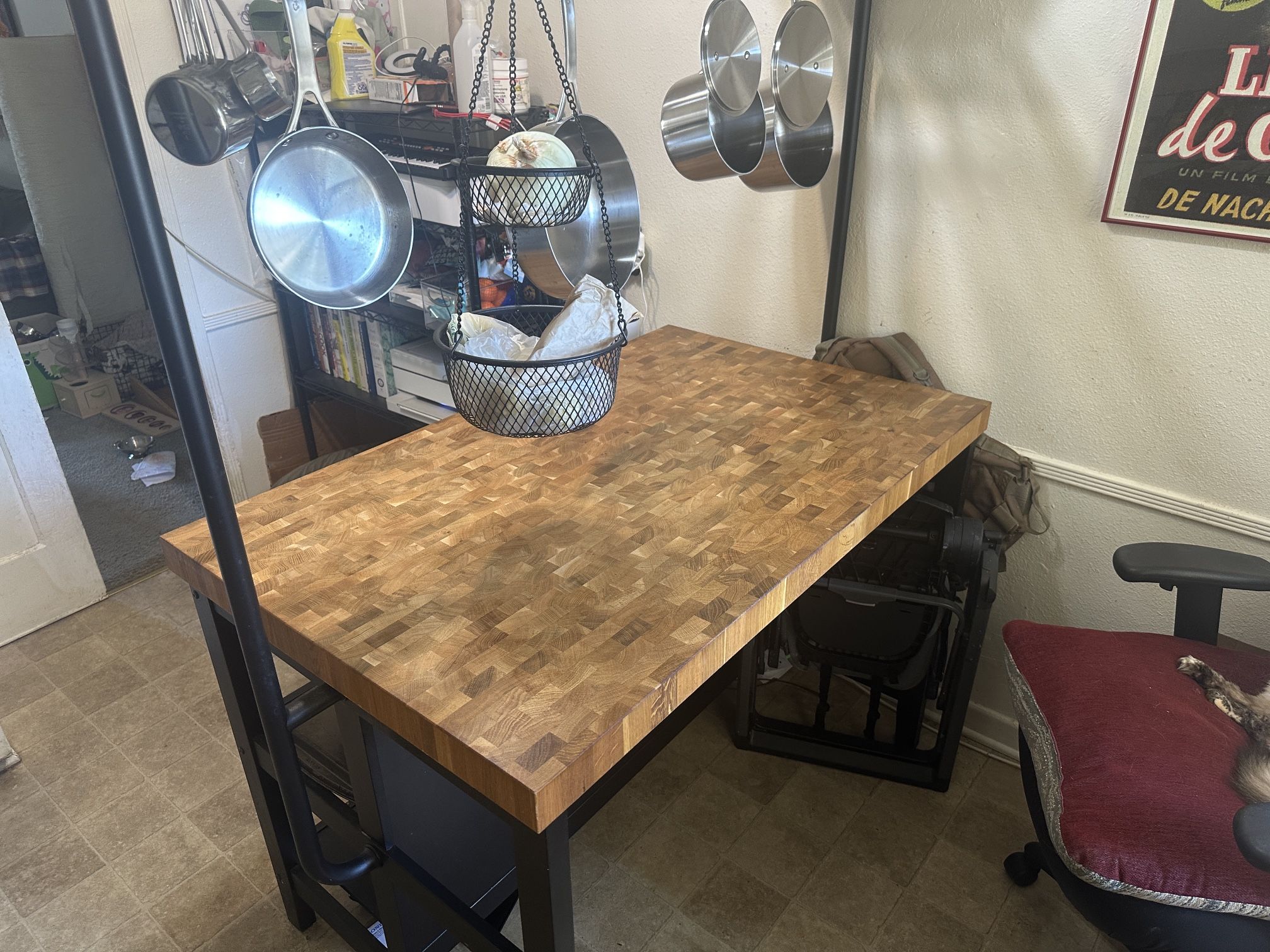 Kitchen Island Table (with Storage)