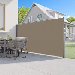 Light Brown Retractable Side Awning
