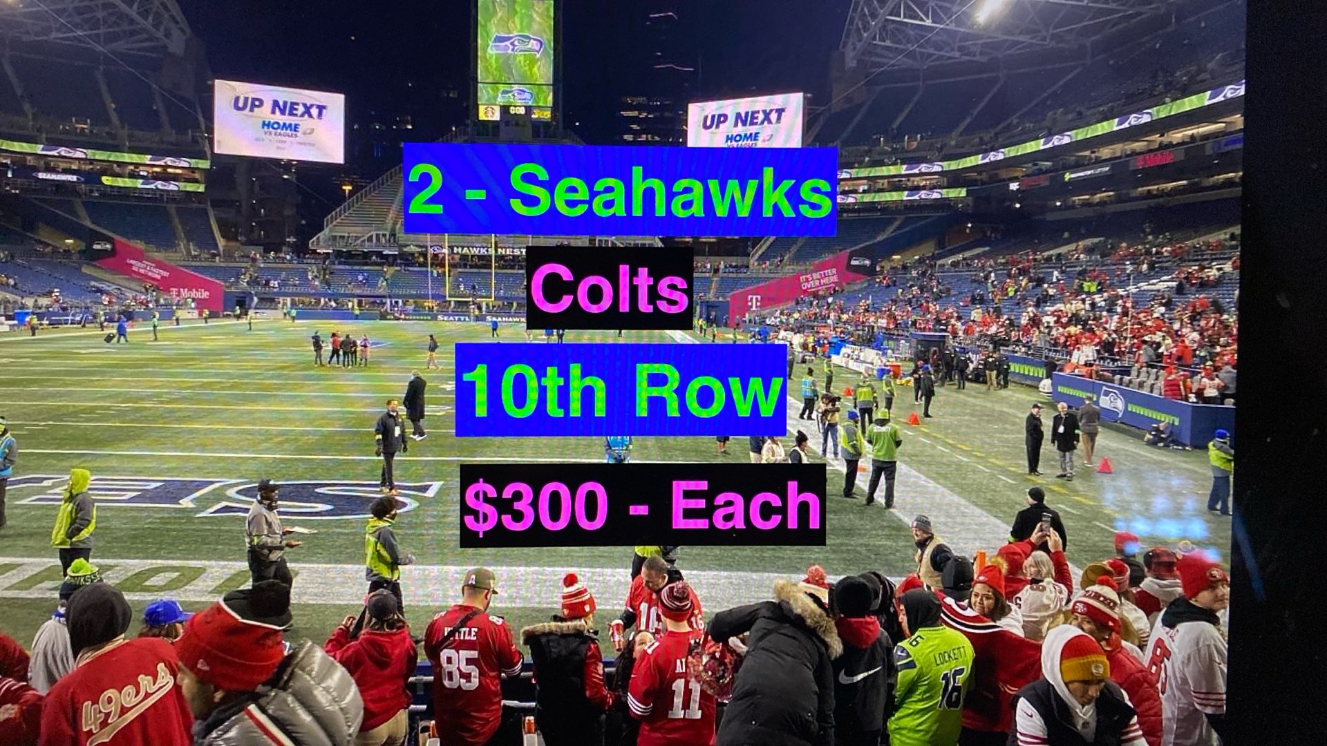 Seahawks Colts Tickets