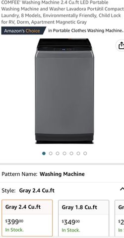 COMFEE' Portable Washing Machine 2.4 Cu.ft LED/ COMFEE' Lavadora