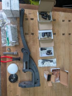 C.S. Osborne W-2 Hand Press, Dies, Rivets