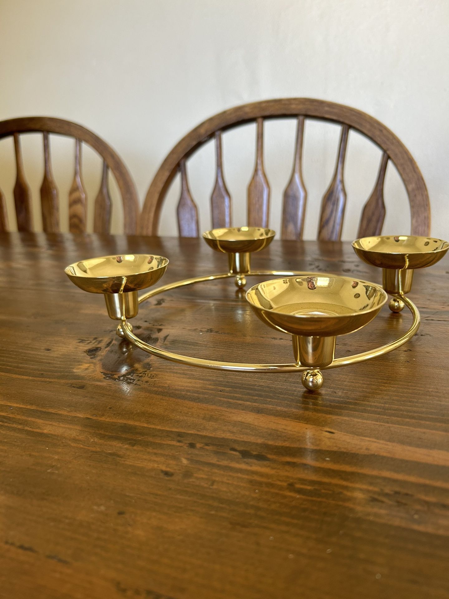 Partylite Candle Holder Shiny Brass