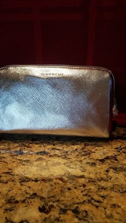 Givenchy Silver Zip Bag