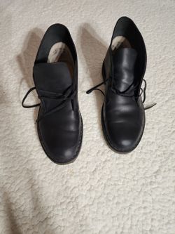 Clark's 500629 Street Establishet Black Leather Upper Chukka Boots Men's  9.5