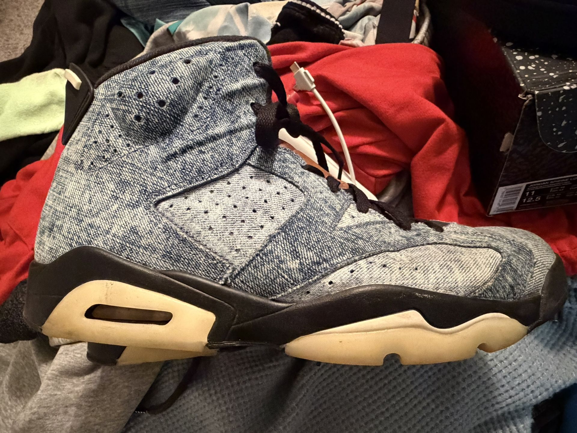 Jordan 6 Jean Slightly Worn Size 11