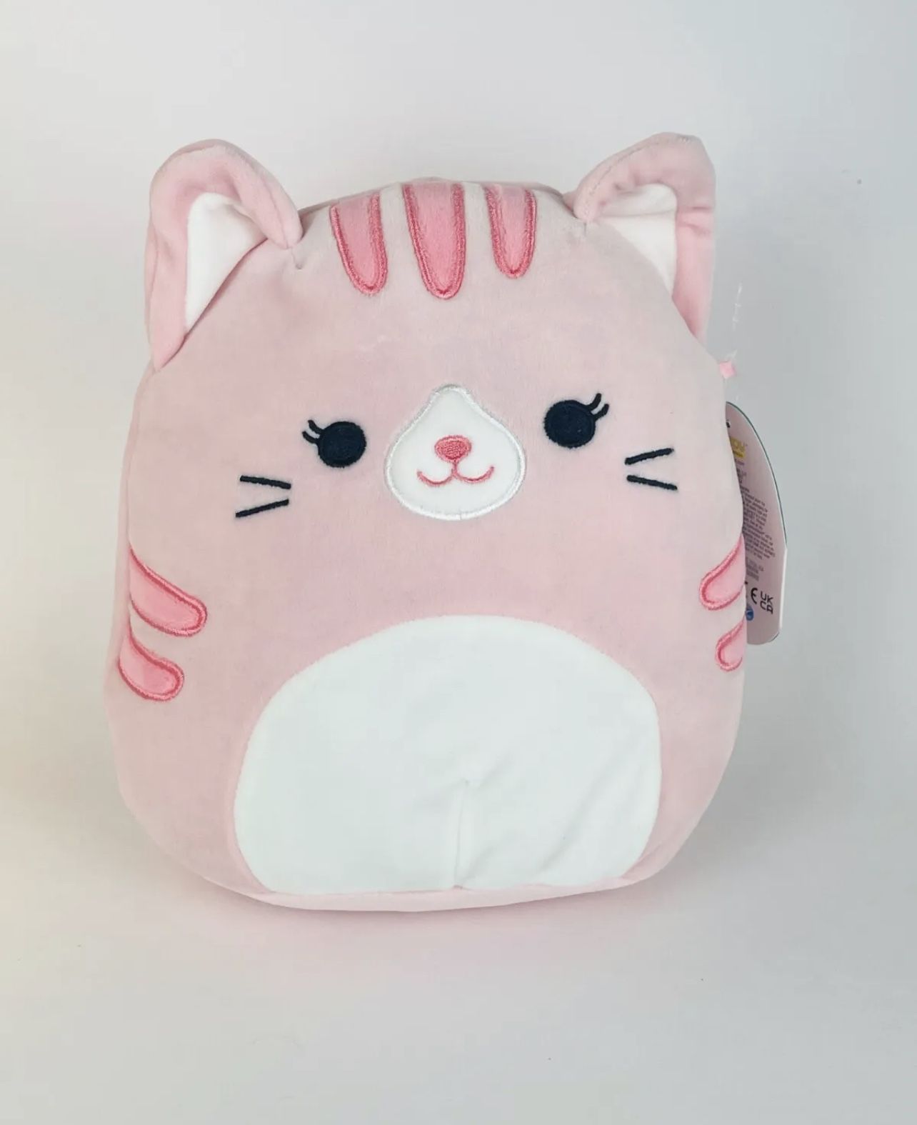 Squishmallows Laura the Pink Cat Kellytoy Plush Pet Shop Squad 8" NWT NEW