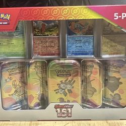 Pokemon Scarlet & Violet 151 5-Pack Mini Tins w/4 Promos, Costco Bundle