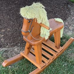 Solid Wood ROCKING Horse