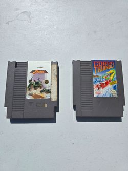 Nintendo NES Jackal & Cobra Triangle Game Bundle Tested Working