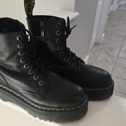 Dr. Martens, Black Leather, Size 9