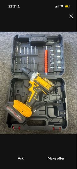 21V Rechargeable Lithium Battery Electric Dill Set Household Cordless Drilling Machines Multi-Functi