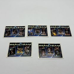 1992-93 Topps Beam Team Lot of 5 of 7 Almost Complete Set Basketball Cards