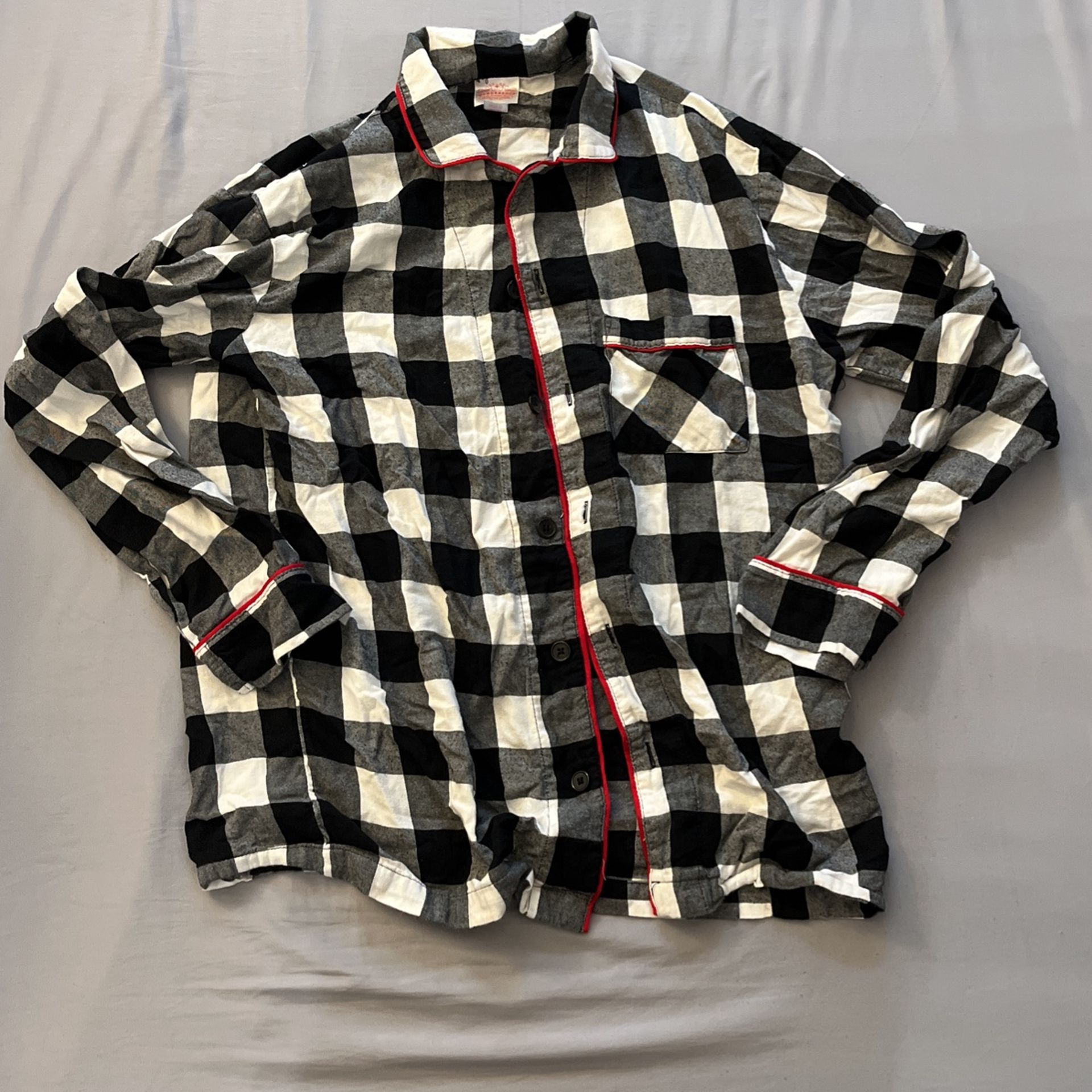 Men’s Plaid Sleepwear Shirt