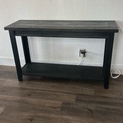 47" Farmhouse Wood Entryway Table Narrow Console Table