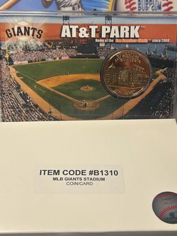 San Francisco Giants AT&T Park Coin and Card Set