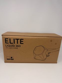 Cooler Master 360 Elite Liquid CPU Cooler Dual-Chamber ARGB AM5 360mm... WHITE