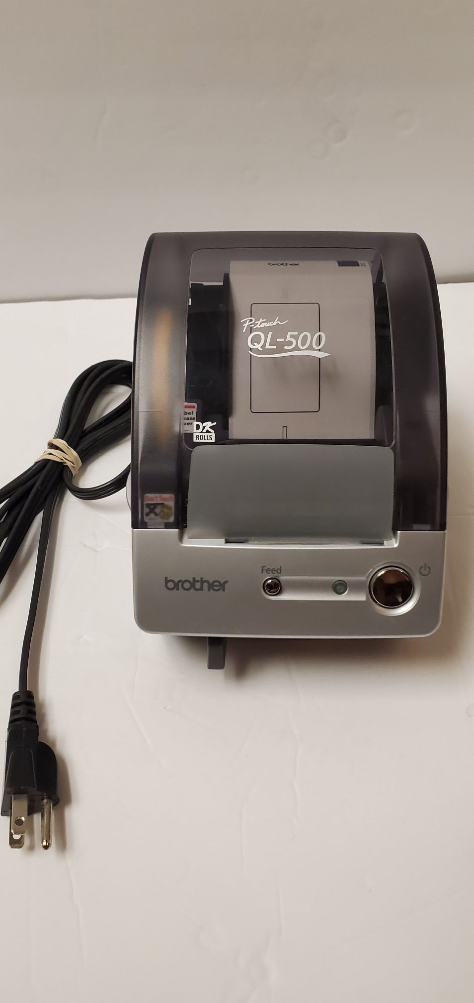 Brother QL-500 P-Touch Thermal Label Printer w/ USB Cable and CD-ROM